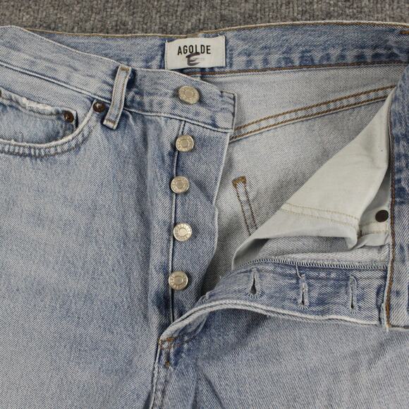 Agolde Jeans Womens 26 Lana Straight Light Wash High Rise Blue Casual Chic - Picture 7 of 16